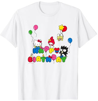 Célébrez votre anniversaire avec Hello Kitty and Friends T-Shirt