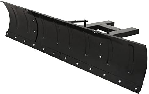Homgoday Schneeschild für Gabelstapler Schneepflug Schneeschieber Schneeräumer Schneeschaufel Einstellbare Winkel Schneeräumwerkzeug 200x48 cm Schwarz