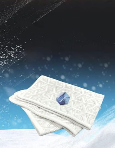 Korea No.1, ILWOUL Sommer-Matratzenauflage für heiße Schläfer, 100 % funktionales Duraron-Chill-Kühlgewebe, das 2 ~ 4 °C senkt. Q-Max > 0,4, Größe Queen-Size-Bett: 150 x 200 cm