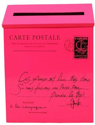 LOVIVER Zeitungshalter-Box, Briefkasten, große Kapazität, Briefkasten zur Wandmontage, Briefkasten für Haustür, Hof, Tor, Rose Rot