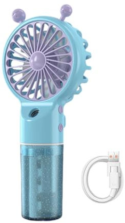 Wisylizv Ventilateur brumisateur personnel rechargeable - Ventilateur de poche USB pour voyage, extérieur et bureau