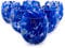 MurArt Bicchieri di Murano Set da 6 bicchieri da 400ml Collezione Marea in vetro soffiato a mano in lavorazione artigianale Made in Italy (Blu, Bicchiere 6pz)