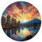 1000 Piece Jigsaw Puzzle Vancouver Harbor Circular Puzzle Gift for Adults Cardboard Puzzle Educational Puzzle Family Game Size: 67.5 x 67.5 cm