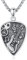 YueYuan Gitarren Plektrum Halskette 925 Sterling Silber Gitarre Anhänger Plektrum Kette Musik Schmuck Geschenk für Herren Musikliebhaber Gitarristen Hip Hop Rapper