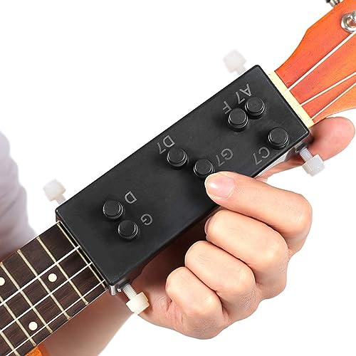 RiToEasysports Ukulele-Akkord-Trainer, Schnelles Akkord-unterstütztes Lernwerkzeug, Ukulele-Gitarren-Übungswerkzeug