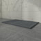 Aquariss Piatto Doccia Rettangolare Antracite Effetto Ardesia SMC Base Doccia Antiscivolo per Recinzioni Bagno 1300x800mm con Scarico