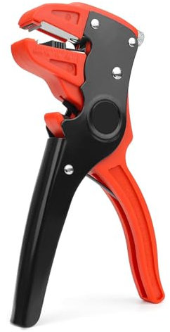 MAYOKIAAR Automatic Insulated Wire Stripper and Cutter, Adjustable Electrical Cable Stripping Tool for 14-24 AWG - 7 Inch Precision Wire Cutter with Eagle Nose(KWS114)