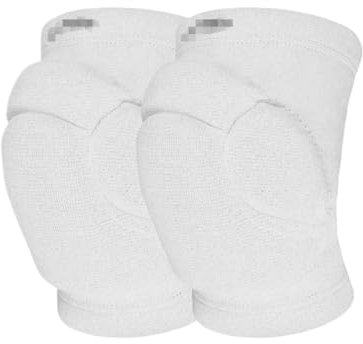 REIFOR Knieschützer Knieschoner Weiche Tanz-Knieschützer, Schwamm-Sport-Knieschützer, Geeignet For Volleyball-Tanz-Skifahren Knieschützer Wandern(White,M)