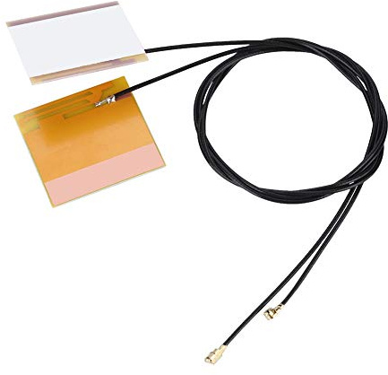 Antenne Intégrée 1 à Signal Fort, Signal Stable à Film Jaune WiFi 2,4 G/5 G 46 Cm, Ensemble de 2 Antennes WiFi Intégrées avec pour Ordinateur Portable