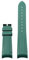 ewgrkba Hochwertiges Gummiarmband mit gebogenem Ende, kompatibel mit Tudor Black Bay GMT-Uhrenarmband mit Faltschließe, Schwarz, Blau, Rot, 22 mm Armband(Green no clasp)