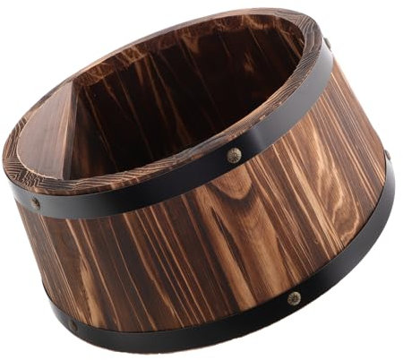 iplusmile Rustikales Wandregal Aus Holz Für Whisky Weinflaschen Platzsparendes Dekorations Aufbewahrungssystem Langlebiges Schnapsfass-display Einfache Montage Für Wohnraum