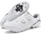 PENXZT Herren Damen Mountainbike Schuhe, Atmungsaktive Fahrradschuhe Kompatibel mit Shimano SPD 2-Bolts Pedals Spin MTB Schuhe Outdoor,Weiß,45 EU