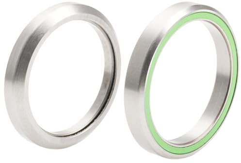 Rennrad Steuersatz Lagersatz, MR136 MR137 oben 32,8x41,8x6,5mm, unten 37mmx46,9x7mm 45/45 Grad Chromstahl Taper ACB Lagersatz, Teilereparatur für Giant Fahrradkurbel (2 Stück)