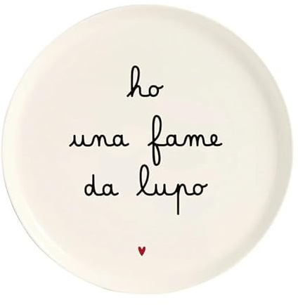 Simple Day Piatto Pizza Ho una fame da lupo 31,5 cm