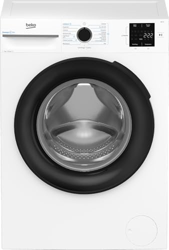 Beko BMSMW7126EB Lavatrice Slim 7 kg, Classe A | Profondità 49,6 cm, 1200 giri/min, Motore Inverter, SteamCure Vapore, 15 Programmi, Libera Installazione, Oblò Nero