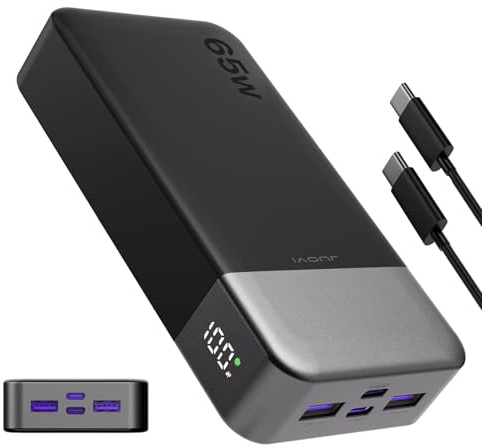 JUOVI 65W Laptop Power Bank 20000mAh Caricatore Portatile