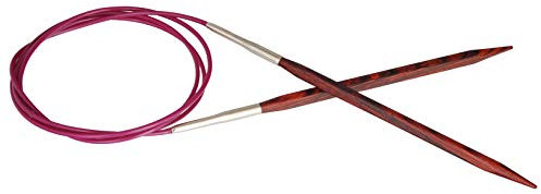 KnitPro Holzrundstricknadel, Stärke 4,0; 80 cm lang - Quadratische Nadelspitzen (Cubics) Neuheit!!!