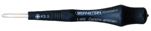 Bernstein 1-866 Adjusting Screwdriver with Ceramic Blade Cross-Head Size 0