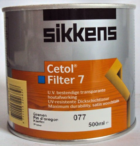 18,00EUR/L Sikkens Cetol Filter 7, Dickschichtlasur, Kiefer 077 / 2,5 Liter (5 x 500 ml)