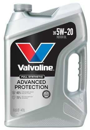 Valvoline Advanced Full Synthetic SAE 5W-20 Motor Oil 5 QT