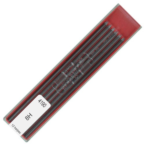 Koh-I-Noor 4190 8H 2,0 mm Graphit-Minen für technisches Zeichnen und Retuschieren