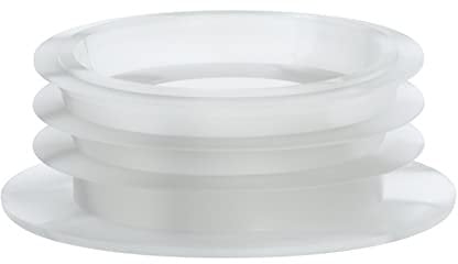 Merriway BH02930 Flush Pipe Inlet Pan Connector, Clear