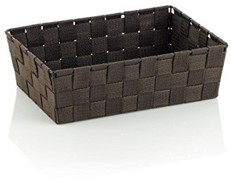 Kela Korb Alvaro 29.5x20.5x8.5cm aus Kunststoff in braun, Plastik, 29.5 x 20.5 x 8.5 cm