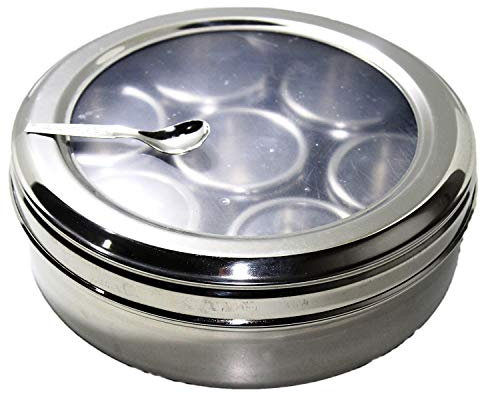 Parijat artigianato in acciaio alluminio ottone rame utensili da cucina Standard Spice Box