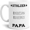 Tassendruck Hunde-Tasse Stolzer Rhodesian Ridgeback Papa Geschenkidee für das Herrchen/Mug/Cup/Becher/Weiss