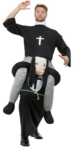 Smiffys Piggyback Nonne Kostüm Erwachsene
