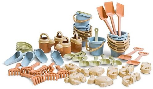 Unbekannt Riesen-Sandspielset aus Biokunststoff 50-TLG. - Sandspielzeug-Set Kinder