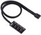 ASHATA 4 Ports Fan HUB, 4-Pin Computer CPU/Case Fan Power Multi Splitter Connector Cable Adapter