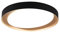 Reality Leuchten LED Deckenleuchte Zeta R62712402, Kunststoff schwarz oder goldfarbig, inkl. 24 Watt LED, Fernbedienung