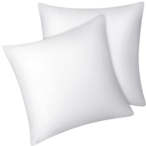 Fittia 2er-Set Lyocell Bambus Kissenbezug Bambusfaser Kopfkissenbezug Kissenhülle Seidig weichkühlend atmungsaktiv mit verdecktem Reißverschluss, Weiß, 40x40cm