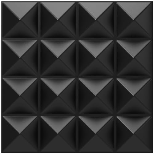 TroyStudio Akustik-Sound-Diffusor-Paneele, 30,5 x 30,5 x 2,5 cm, 8 Stück, PVC-Kunststoff-Wandpaneel, Aufnahmestudio, akustische Behandlungen, Diffusionsplatte, 3D-Kunst, dekorative Deckenfliesen