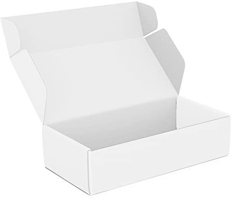 Tonespac Versandkartons aus Wellpappe, 10,2 x 15,2 x 5,1 cm, Weiß, 50 Stück
