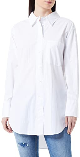 TOM TAILOR Denim Damen Basic Poplin Hemdbluse