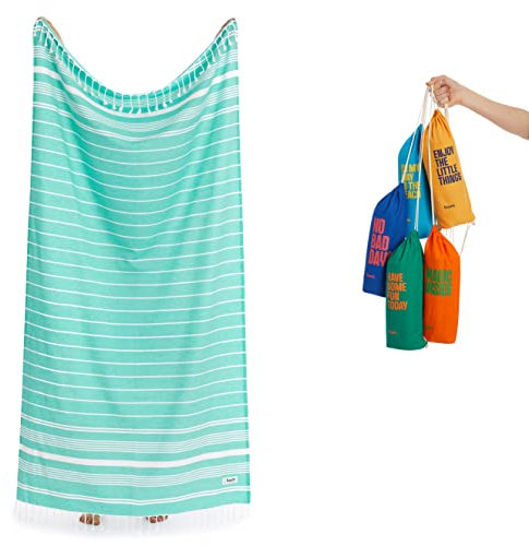 Luum® XXL großes Strandtuch Hamamtuch Saunahandtuch Handtuch Yogatuch Duschtuch Strandhandtuch Saunatuch Badetuch Reisehandtuch Pestemal Turkish Towels