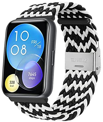 Nylon Armband Kompatibel mit Huawei Watch Fit 2 Armband Für Herren Damen Sport Stoff Ersatzband mit Uhrenarmband Für Huawei Watch Fit 2 (12)