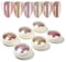Chrome Nail Powder Set,6 Boxes Nail Art Metallic Mirror Effect Powder,Shiny Nail Glitter Powder for Nail Art Gel Polish Design Decoration (Nail Powder F)
