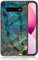 IMEIKONST Kompatibel mit Samsung Galaxy S10 Glitzer Hülle Gehärtetes Glas Rückseite + Stoßfest Weicher Bumper Handyhülle Marmor Ultradünne Schutzhülle für Samsung S10. Smaragd Blau LSM