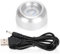 Agatige Runde Leuchtsockel, LED Holzsockel, LED Nachtlicht Lichtsockel, Led Licht Sockel, LED Ausstellungsstand Lampesockel, 6 x 3 cm LED-Lichtsockel, led untersetzer, Bunte Lampe, leuchtender Halter