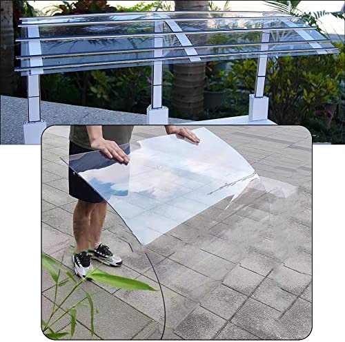 Polycarbonat-Platten, Leichte, Klare Kunststoffplatten 1,2 Mm Starke Sonnenlichtplatten Hohe Zähigkeit Biegbar Für Dächer, Carports, Wintergärten Und Gewächshauszelte ( Farbe : Clear-1mm , Größe : 1.5
