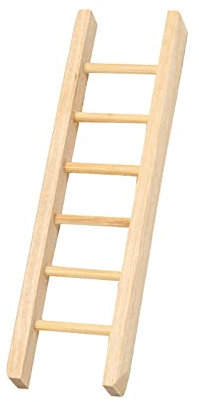 F Fityle Miniature Dollhouse Wooden Ladder Photography Props Doll House Furniture DIY Craft 1/12 for Diorama Fairy Accessories Children