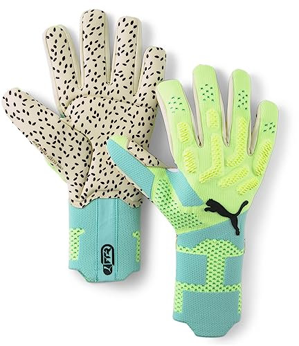 PUMA Herren Future Ultimate Negative Cut Fußball Torwarthandschuhe 9Electric Peppermint Fast Yellow Green