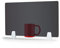 Icegrey Acryl Schutzschild, Büro Trennwand Datenschutz Panel Schreibtischteiler mit 2 Klemmen Bildschirm Büro Schule Zubehör für Studenten, Schwarz transparent, 30x80cm