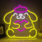 JanHune Anime Neon Sign Pom Pom Purin Neon LED Signs for Bedroom Wall Cute Pudding Dog Light Up Signs for Girls Room Kids Neon Wall Sign Decor Night Light Gift for Children Teens