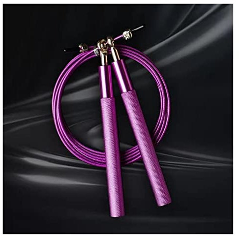 Springseil Springende Seillager überspringen Seil Männer Workoutausrüstung Stahldraht Home Fitnessstudio Übung und Fitness Boxing Training Springseil Erwachsene (Size : Burgundy)