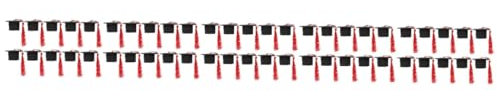ibasenice 50 Pcs Mini Bachelor Hat Micro Landscape Ornament Graduation Caps Bulk Congrats Cake Sign Cake Mini Trencher Caps Graduation Desk Red Baby Wedding Paper Bottle