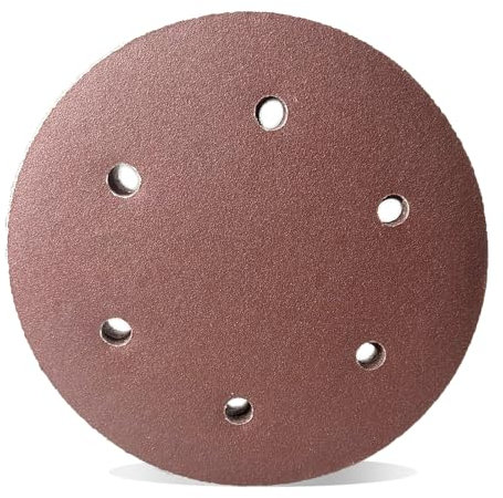 Mimhooy 225mm Sanding Disc Hook and Loop 100 Grit Sandpaper 9 Inch 6 Hole Sanding Discs For Drywall Sander(16 Pcs)